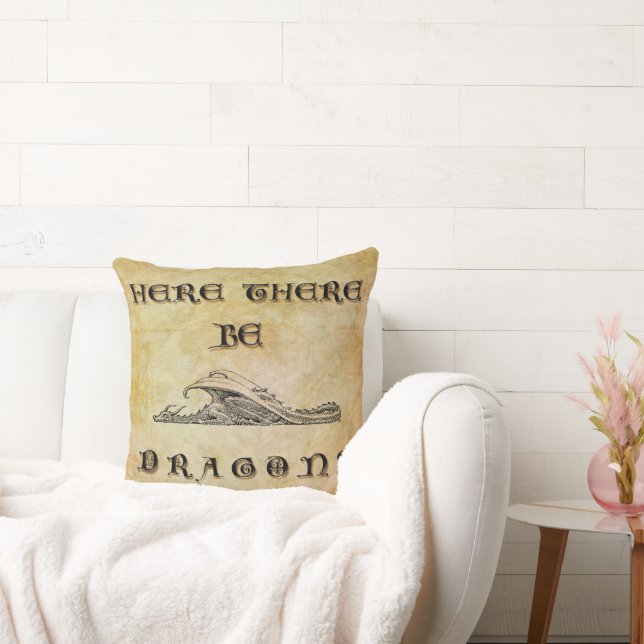 Här finns drakar kudde (Soffa)