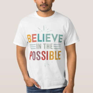 Här finns en t-shirt-design med texten "Tro i T Shirt