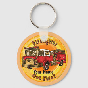Har Fire Firecar Firefighter Nyckelring