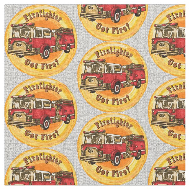 Har Fire Firefighter Fabric Tyg (Närbild)