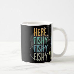 Här fiskar fiskare Rod Fish Fishing Sayi Kaffemugg