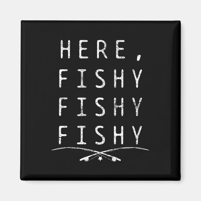 Här Fiske Fiskare  Magnet (Framsidan)