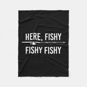 Här Fiskerubrik Fiske Fisk, fjällande Pappa Fisker Fleecefilt