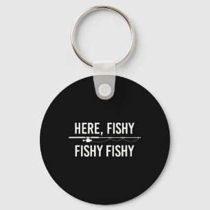 Här Fiskerubrik Fiske Fisk, fjällande Pappa Fisker Nyckelring