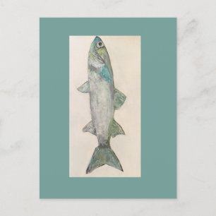 här fiskig fiskig Fisk Postkort Vykort