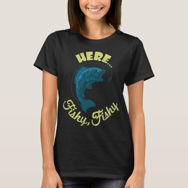 Här fiskig fiskig Lucky Fishing t-shirt (Framsida)