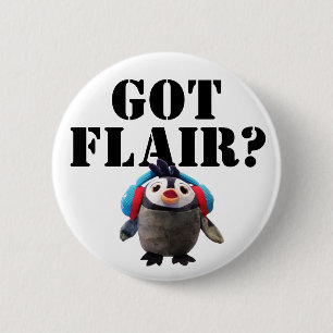 Har Flair? Cute Penguin Knapp