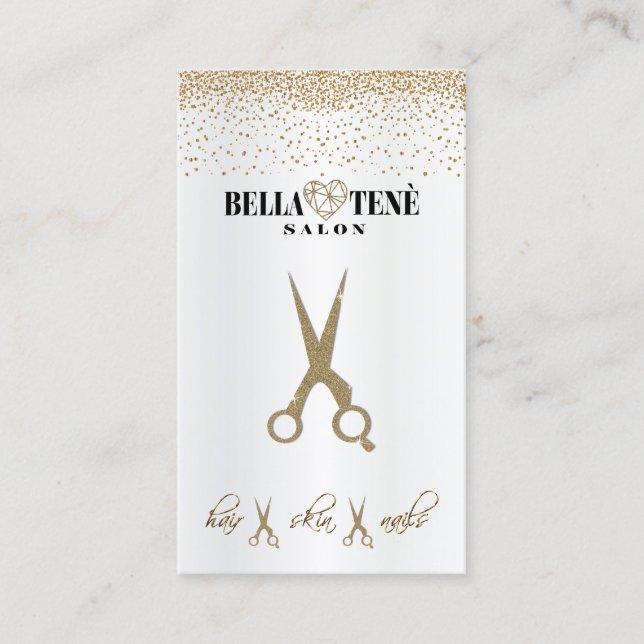 Hår flår och naglar visitkort (Framsida)