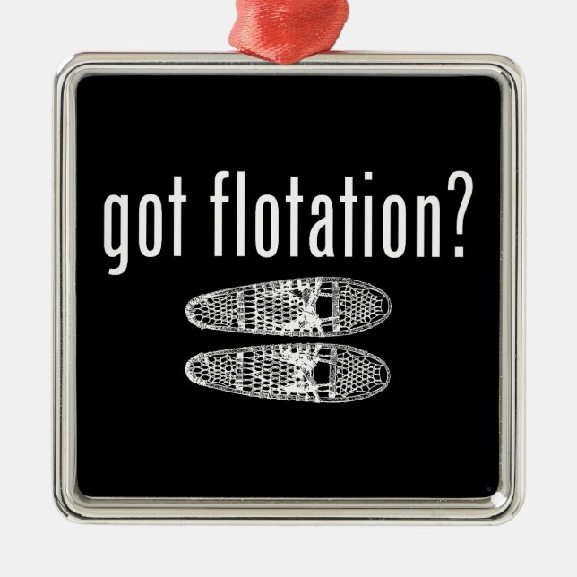 Har Flotation Snowskor Julgransprydnad Metall (Framsidan)