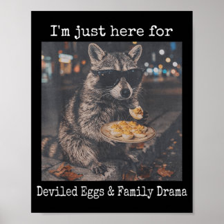 Här för äggtillbehör Familjedrama Tvättbjörn Poster