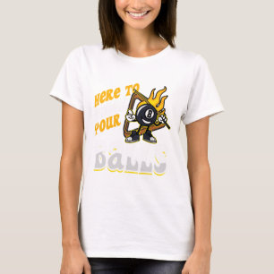Här för att bryta din Billiard Player Snooker Bass T Shirt