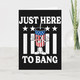 Här för att knalla rolig patriotisk 4 juli fyrverk kort
