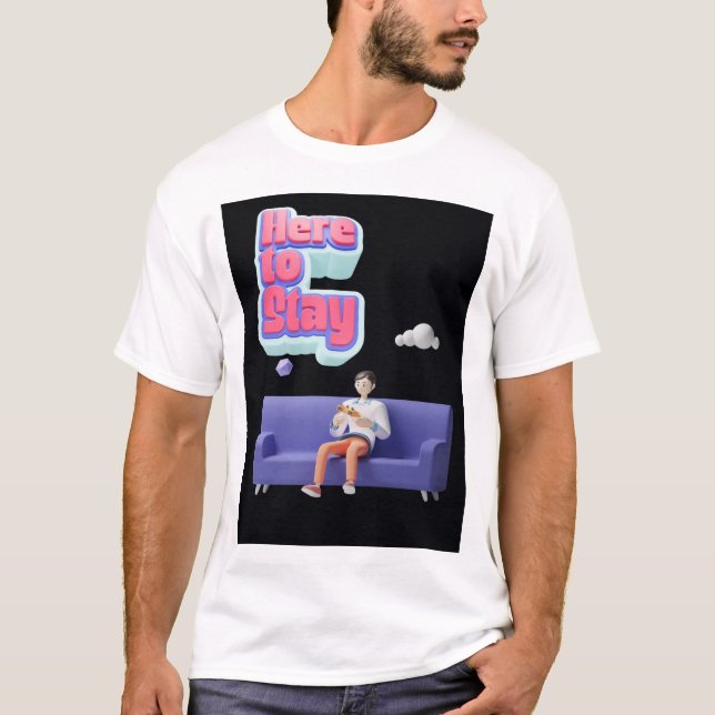 HÄR FÖR ATT STARTA, VIDEO GAMER T SHIRT (Framsida)