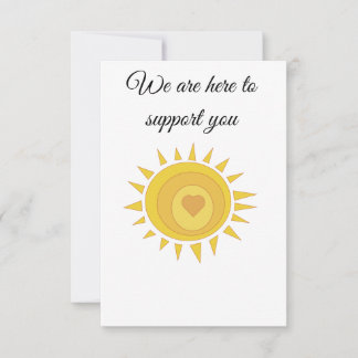 Här för att stödja kort