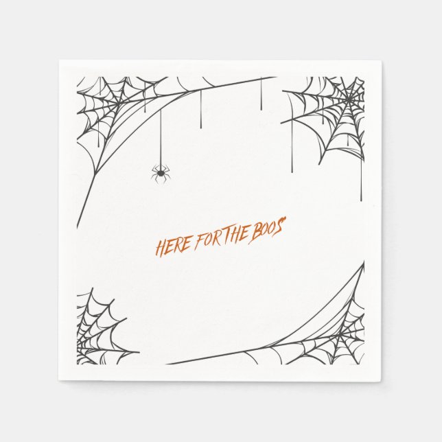 här för boos orange napkin pappersservett (Framsidan)