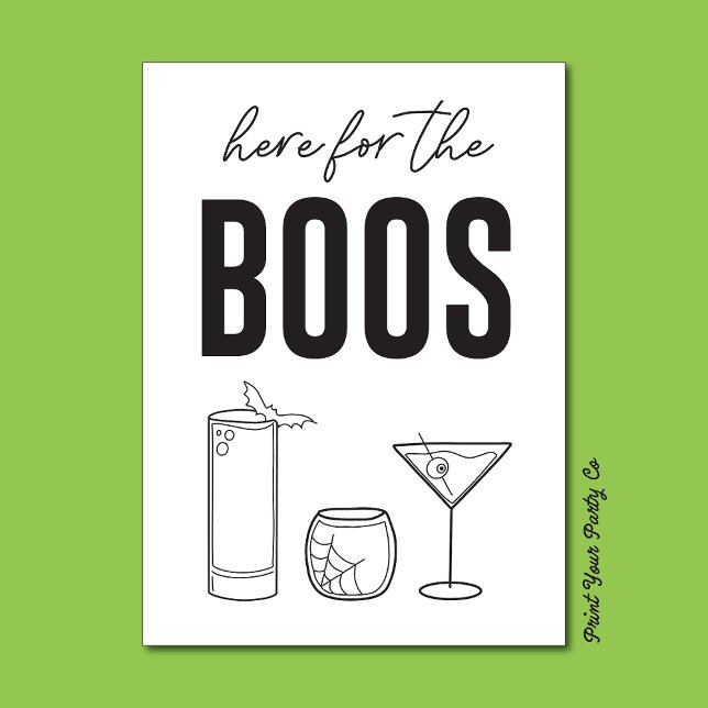 Här för Boos Pub Cart-signalen Poster (Skapare uppladdad)