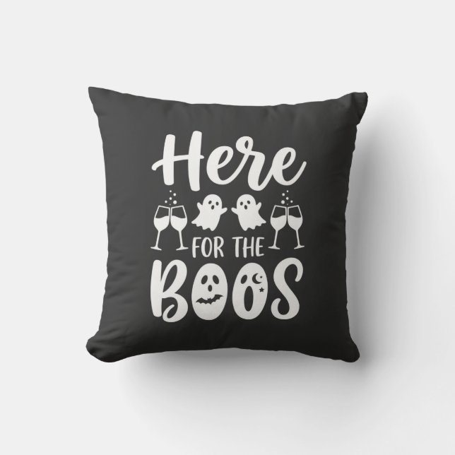 Här för Buorna Halloween-spökdesign_1 Kudde (Framsida)