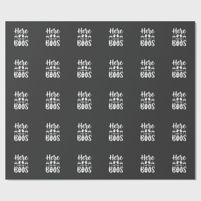 Här för Buorna Halloween-spökdesign_1 Presentpapper (Platt)
