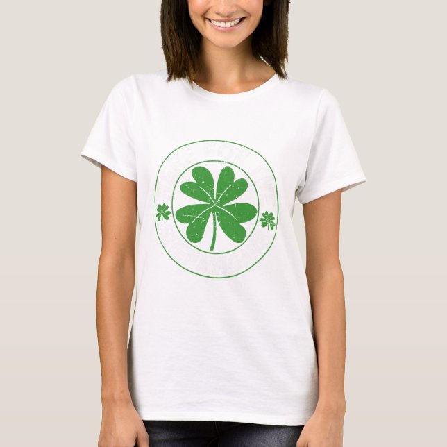 Här för buset St. Patricks Day Rolig Herr T Shirt (Framsida)