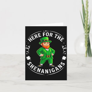 Här för bushen St. Patrick's Day irländsk Kort