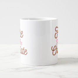 Här för chokladen jumbo mugg