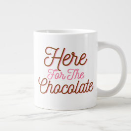 Här för chokladen jumbo mugg