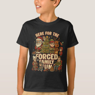 Här för det påtvingade familjesnöjet roligt jul-sa t shirt
