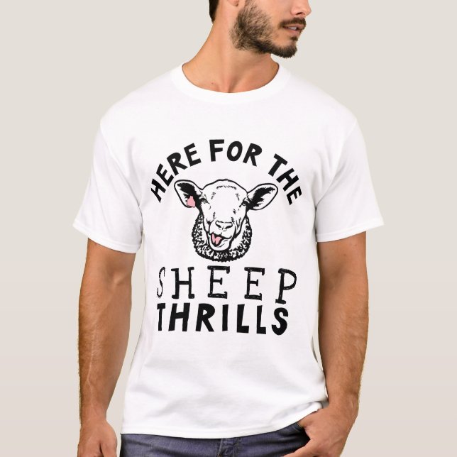 Här för fårens trillor, den ynka uppfödaren t shirt (Framsida)