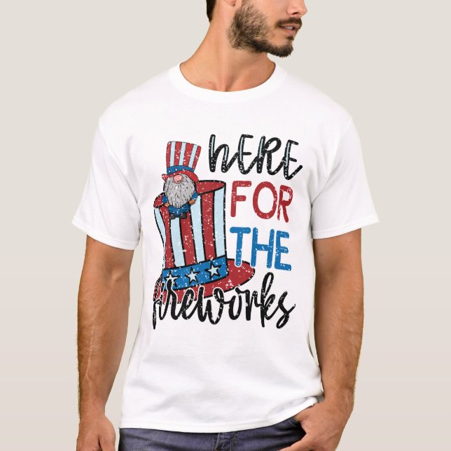 Här För Fyrverkerierna T Shirt (Framsida)