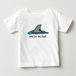 "Här för maten"-haj T-shirt