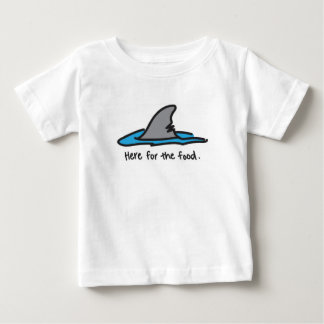 "Här för maten"-haj T-shirt
