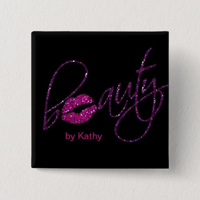 Hår för nageln för salongen för knapp (Framsida)