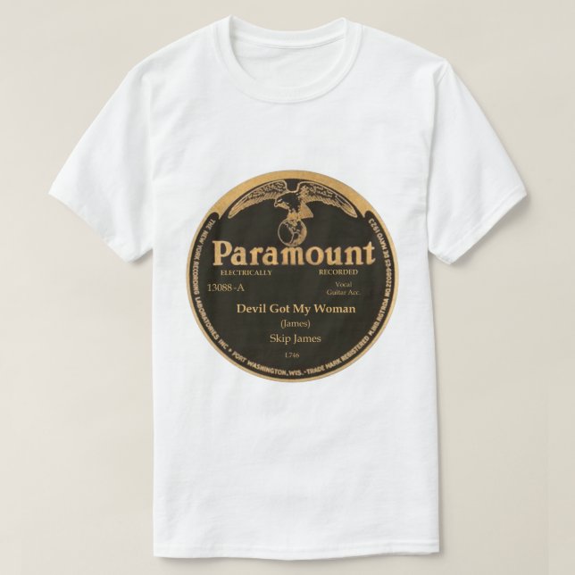 HAR för överhoppJames DJÄVULEN MIN KVINNA Tee Shirt (Design framsida)