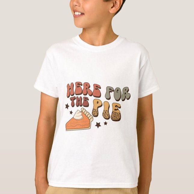 Här för Paj Funny Retro Thanksgiving T-Shirt (Framsida)