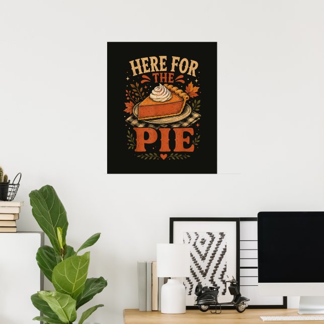 Här för pajen Pumpapaj Thanksgiving Poster (Hemmakontoret)