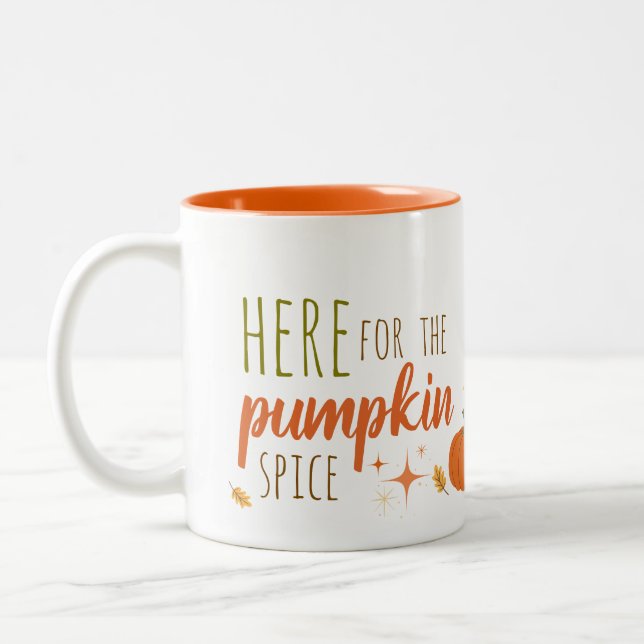 Här för Pumpkin Spice-muggen Två-Tonad Mugg (Vänster)