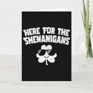 Här för Shenanigans Funny St patricks day Manar Wo Kort