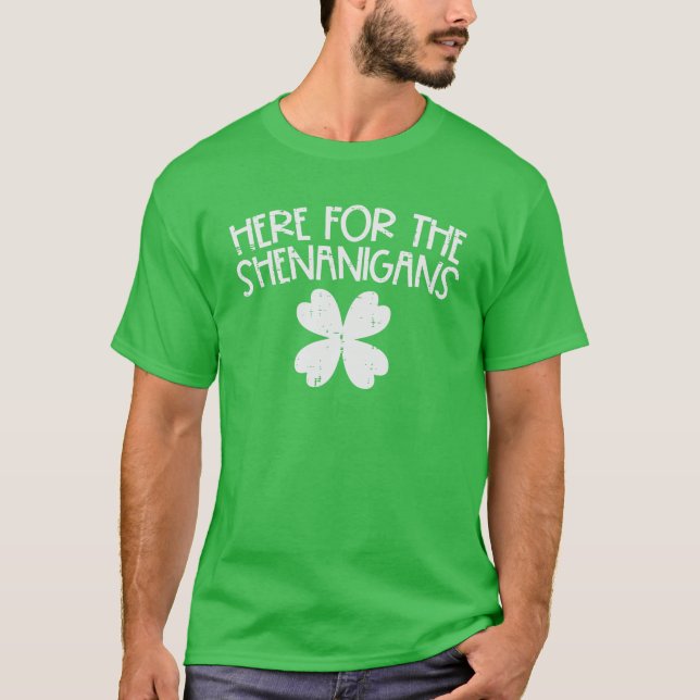 Här för Shenanigans Funny St patricks day Manar Wo T Shirt (Framsida)