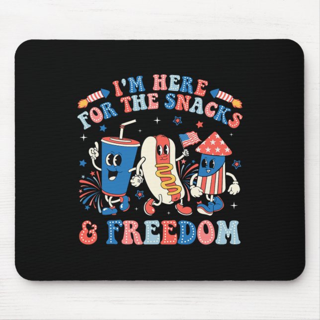 Här för Snacks and Freedom Boy Girl. Musmatta (Framsidan)