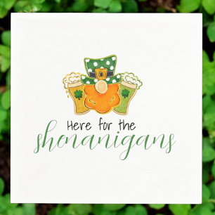 Här för St. Patricks dag bus  Leprechaun  Pappersservett