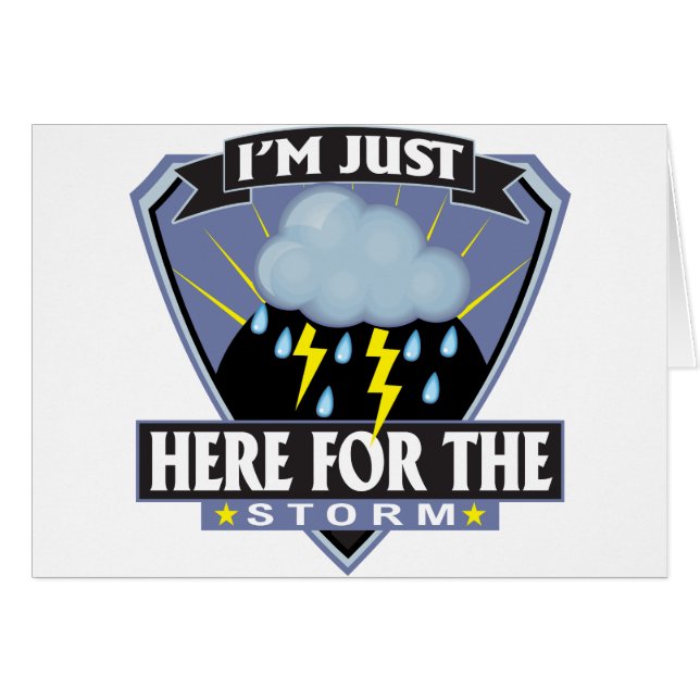 Här för stormen hälsningskort (Framsidan Horizontal)