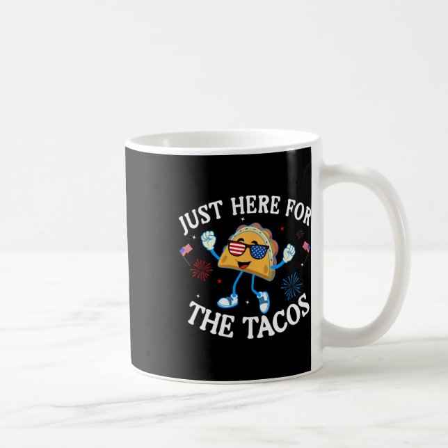 Här för Tacos Sungles fjortonde juli USA Kaffemugg (Höger)