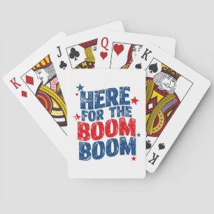 Här för The Boom 4 juli Patriotisk Casinokort