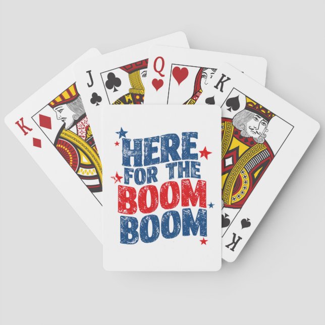 Här för The Boom 4 juli Patriotisk  Casinokort (Baksidan)