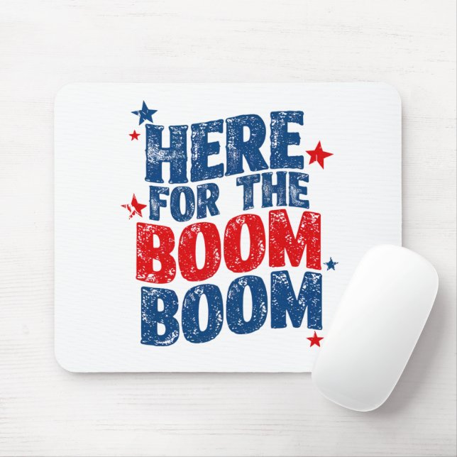 Här för The Boom 4 juli Patriotisk  Musmatta (Med mus)