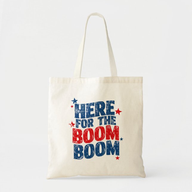 Här för The Boom 4 juli Patriotisk  Tygkasse (Framsidan)