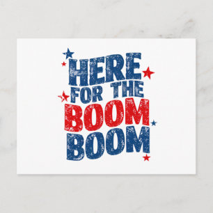 Här för The Boom 4 juli Patriotisk Vykort