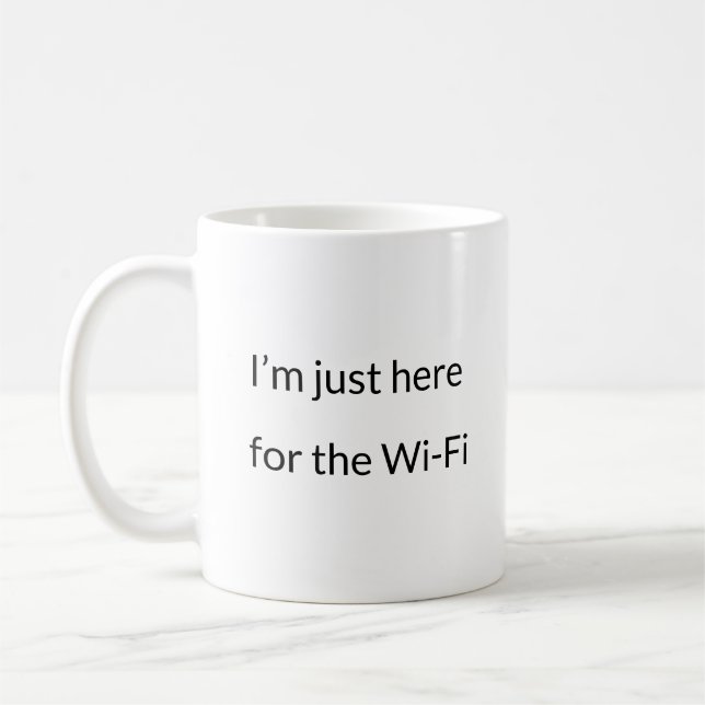 Här för Wi-Fi - Relatabelt fjärrarbete i Mugg (Vänster)