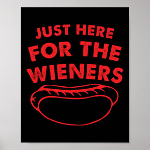 Här för Wiener Ljuny Hett Hund 4 juli Ame Poster