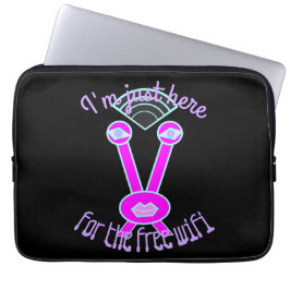 Här för WiFi Rosa Space Alien Laptop sleeve